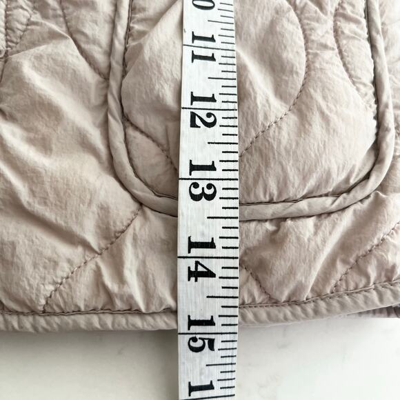 Zara Girls Beige Neutral Quilted Midweight Fall Spring Jacket size 2-3 - Picture 5 of 6